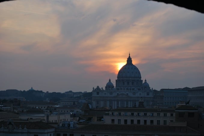 ROMA POR do sol
