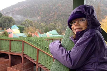 A Pikitim feliz por encontrarmos mais uma torre do labirinto
